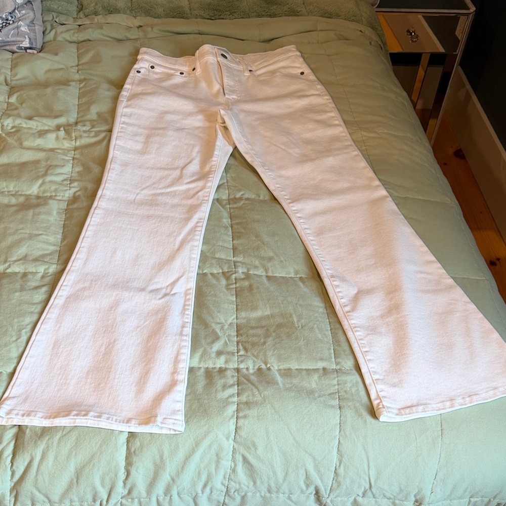 Lucky Brand White Flare Jeans